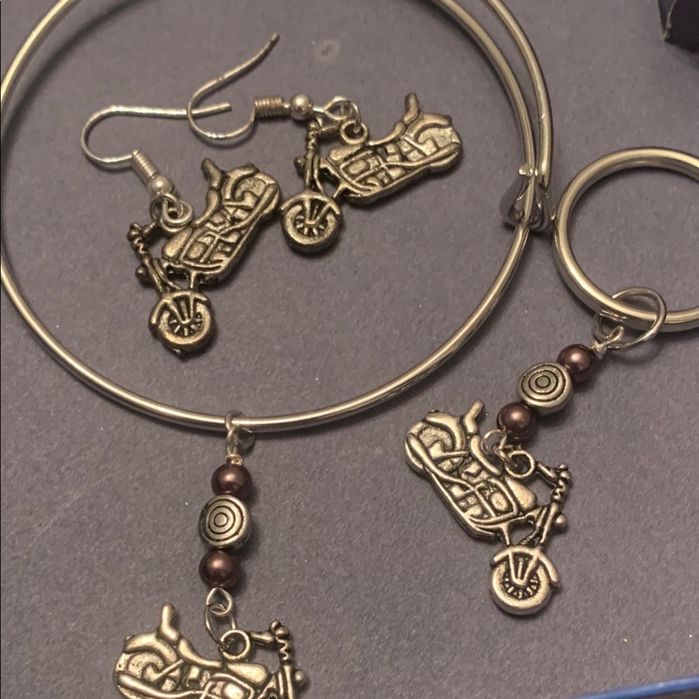 Bangle bracelet set (motorcycle)